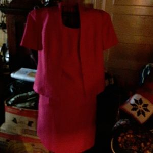 Pink pencil skirt dress